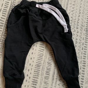 12-18 month little bipsy black joggers